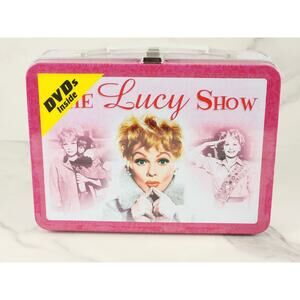 The Lucy Show Pink Tin Lunch Box New Sealed Included 2 DVD Lucille Ball 2009